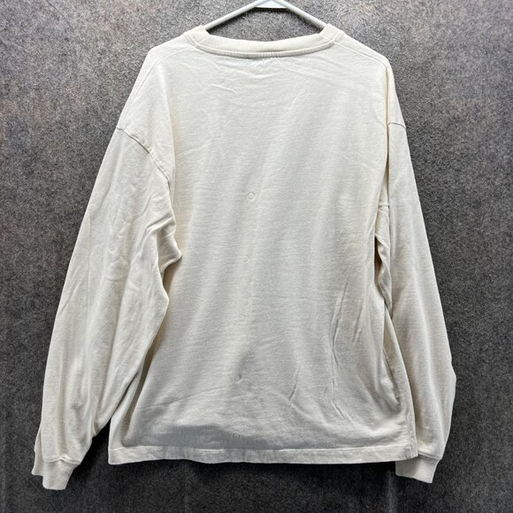 The Kooples Sweatshirt Mens Large Beige Palms Floral Graphic Pullover Knit - Picture 7 of 9